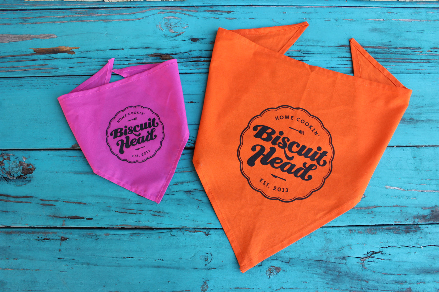 Biscuit Head Logo SM Hot Pink Bandana