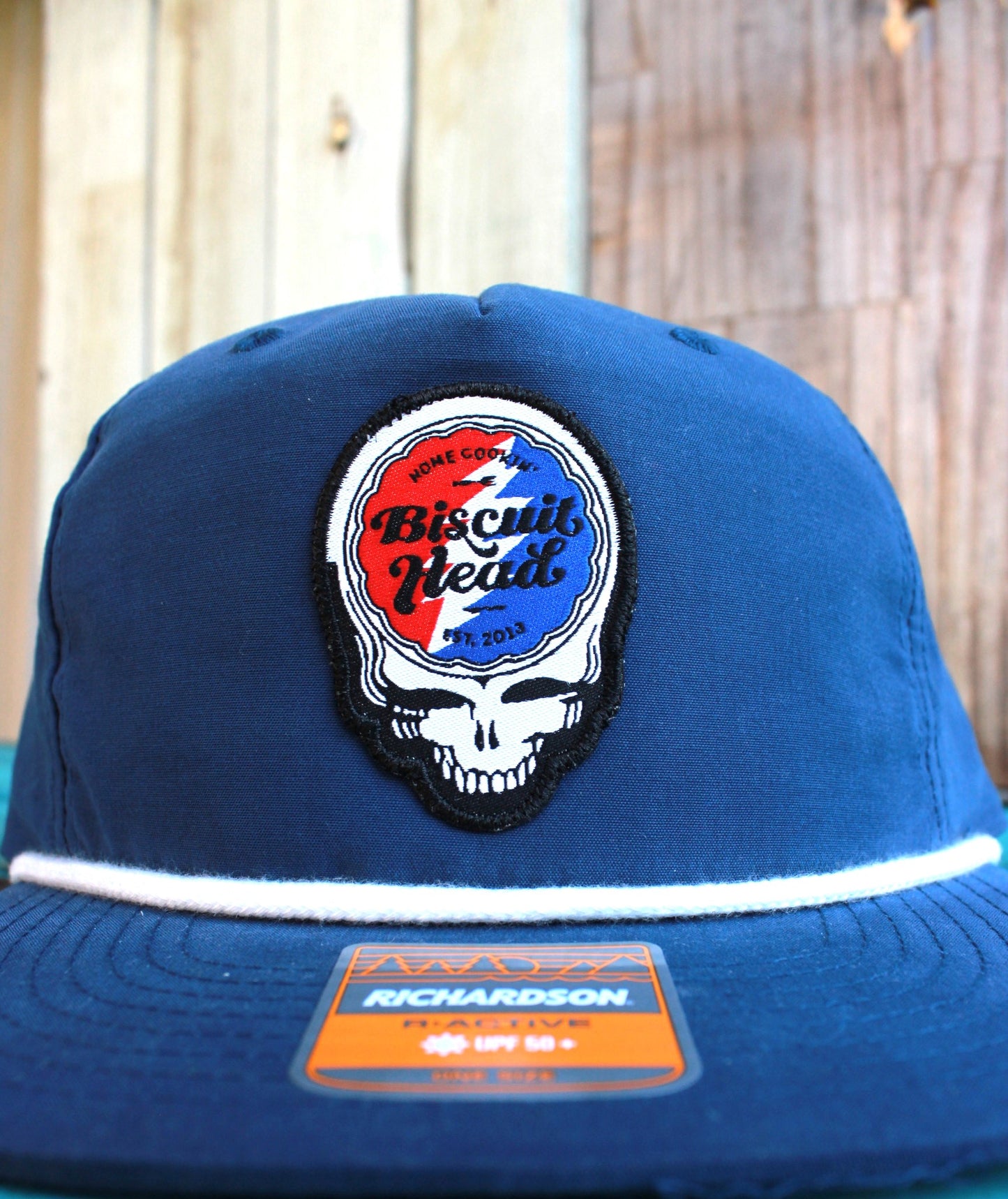 Blue hat
