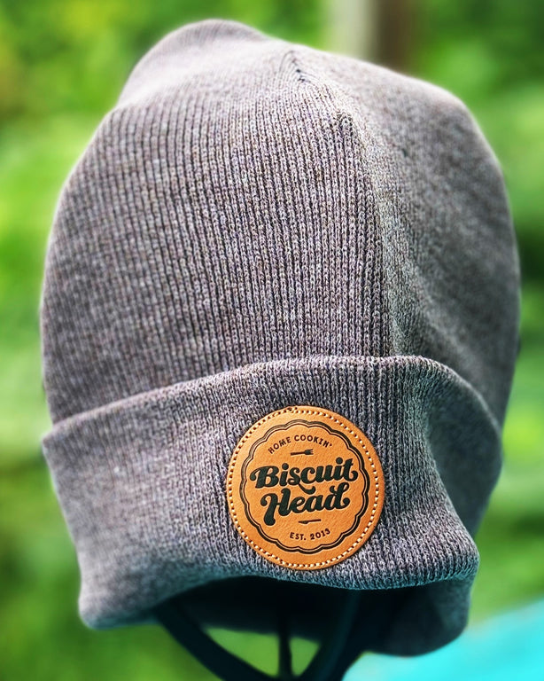 Leather Patch Beanies