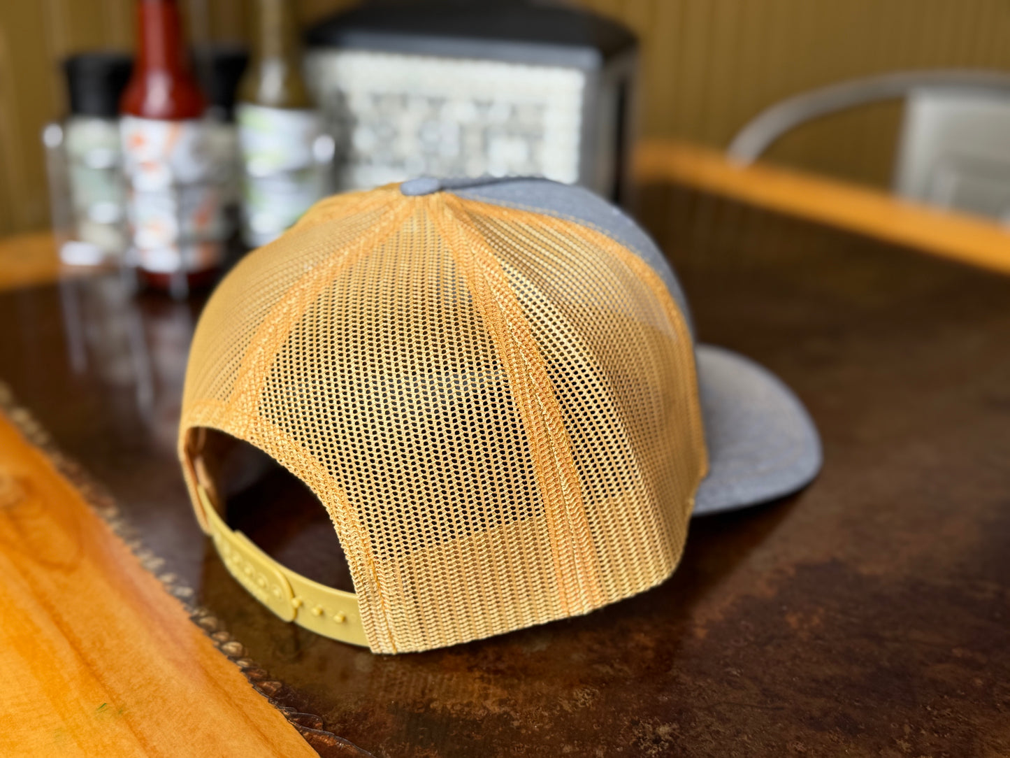 Mustard & Gray Trucker Hat