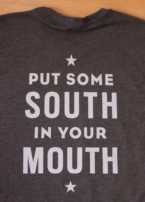 Put Some South in Your Mouth Men's Charcoal