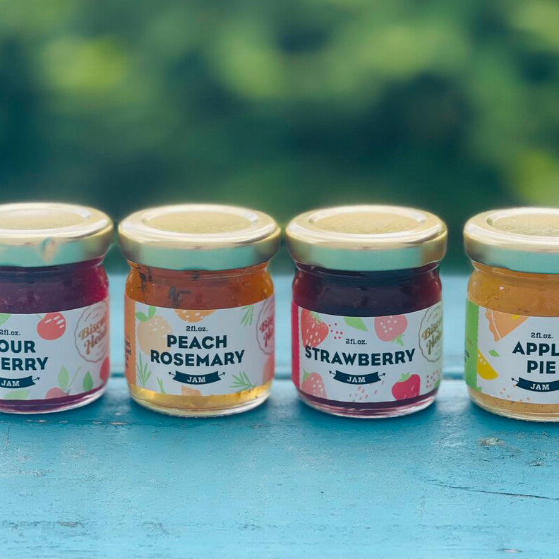 Mini 1.5oz Jam Jars – Biscuit Head